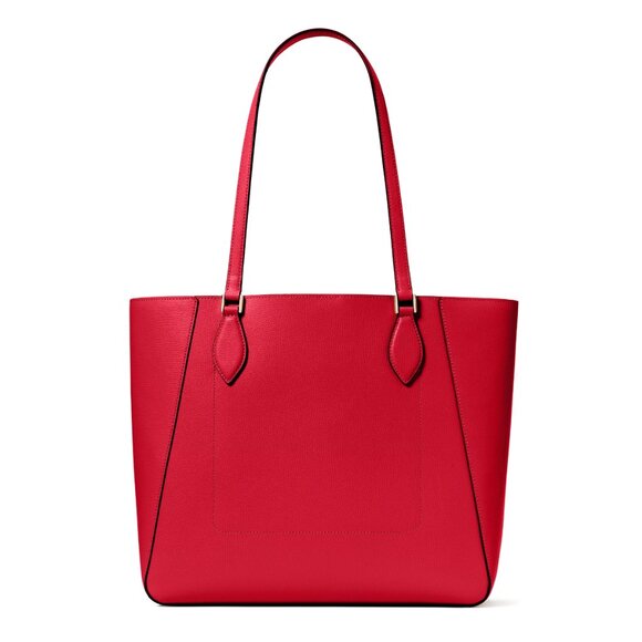 New Kate Spade Poppy Large Leather Tote Perfect Cherry - Picture 4 of 5